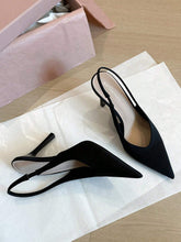 Women's High Heel Pointed Toe Slingback Sandals